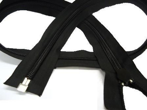 Black #7 Reverse or Invisible Identical Coil Separating Zippers- 25-32
