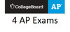 Student is enrolled in four AP Courses