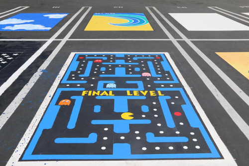 Painted Parking Spots - Seniors Only