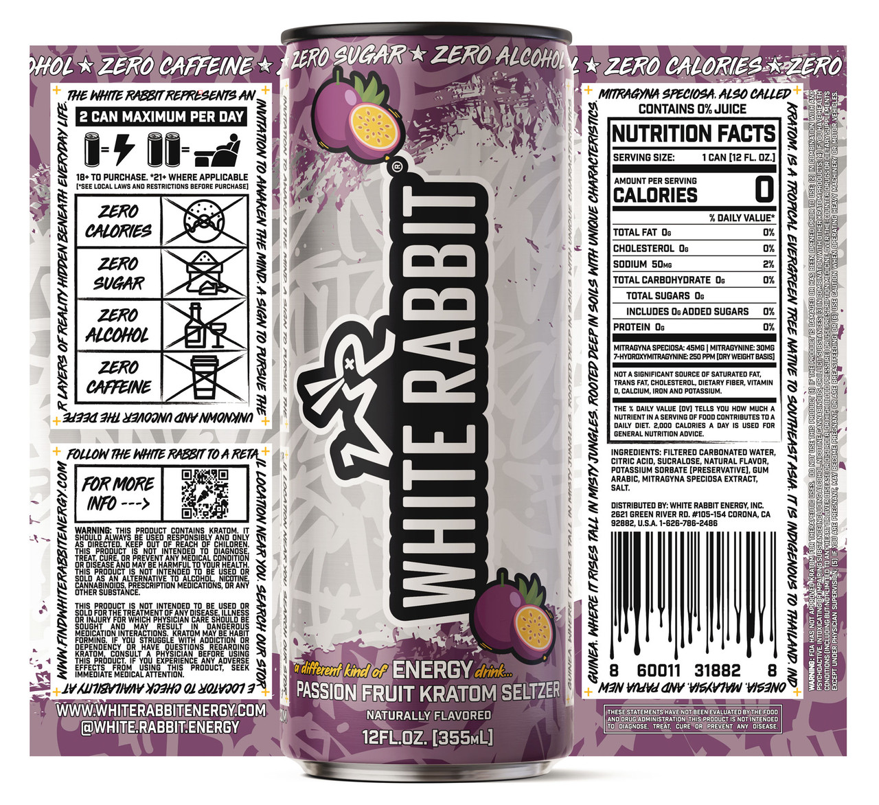 Passion Fruit Kratom Seltzer