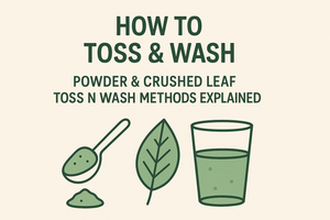 How to Toss & Wash Kratom: Powder & Crushed Leaf Toss N Wash Methods