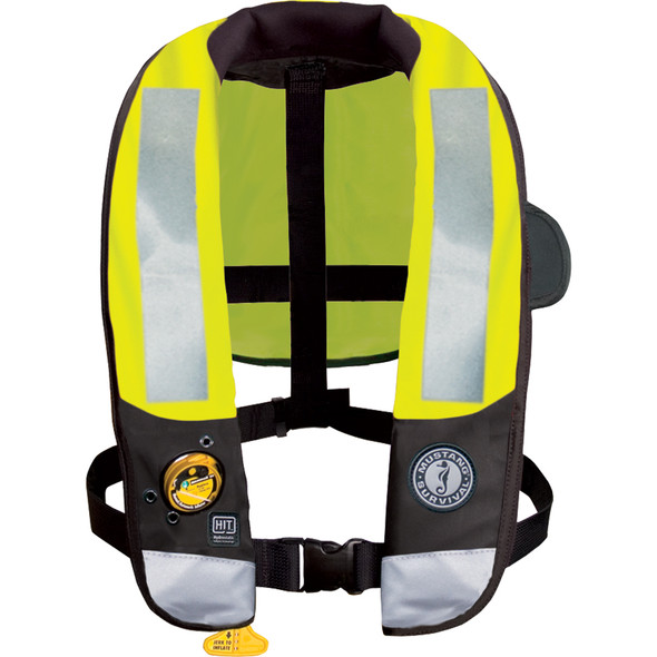 Mustang HIT High Visibility Inflatable PFD - Fluorescent Yellow\/Green - Automatic\/Manual [MD3183T3-239-0-202]