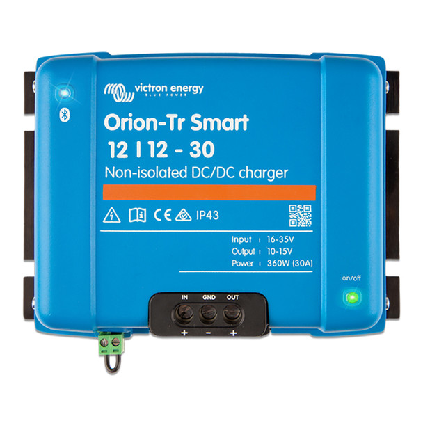 Victron Energy Orion-TR Smart 12\/12-30 30A (360W) Non-Isolated DC-DC Charger or Power Supply [ORI121236140]