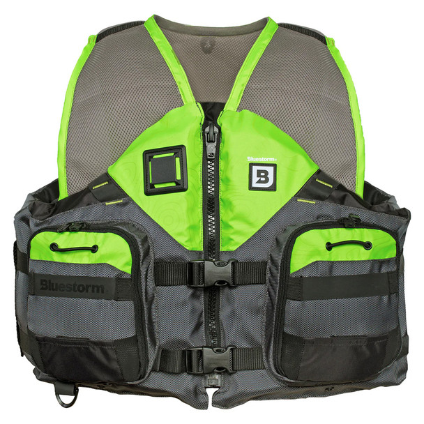 Bluestorm Sportsman Adult Mesh Fishing Life Jacket - Hi-Vis - S\/M [BS-105-HVS-S\/M]