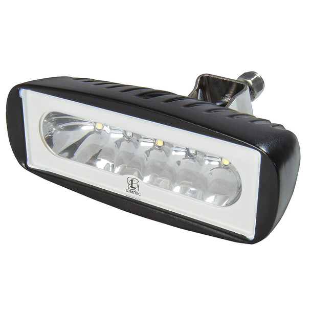 Lumitec Caprera2 - LED Flood Light - Black Finish - 2-Color White\/Red Dimming [101218]