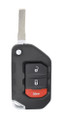 2020-2024 Jeep Gladiator OEM 3 Button Key Fob Front View