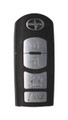 Unrefurbished OEM Scion 89904-WB003 WAZSKE13D01 4 Button Key Fob - Grade C