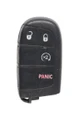 Unrefurbished OEM Fiat M3N-40821302 4 Button Key Fob - Grade C