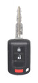 Unrefurbished OEM Mitsubishi J166N OUCJ166N 3 Button Key Fob - Grade C
