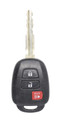 Unrefurbished OEM Toyota 89071-0R040 GQ4-52T 3 Button Key Fob - Grade C