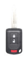 Unrefurbished OEM Mitsubishi OUCJ166N 3 Button Key Fob - Grade C