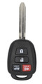 2012-2016 Toyota Camry OEM 4 Button Key Fob with G Chip Front View