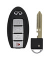2011-2013 Infiniti M37 OEM 4 Button Key Fob Front View