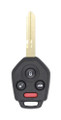 2011-2014 Subaru Tribeca OEM 4 Button Key Fob - Mexico Front View