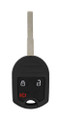 2015-2019 Ford Fiesta OEM 3 Button Key Fob Front View