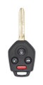2013-2016 Subaru XV Crosstrek OEM 4 Button Key Fob G-chip Japan Front View