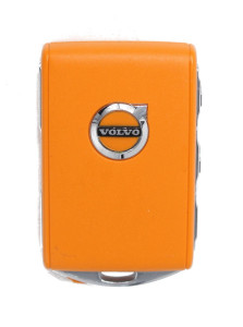 Unrefurbished OEM Volvo YG0HUF8423 Orange 4 Button Key Fob - Grade A