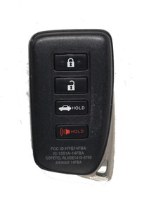Unrefurbished OEM Lexus 281451-0020 G HYQ14FBA 4 Button Key Fob - Grade C