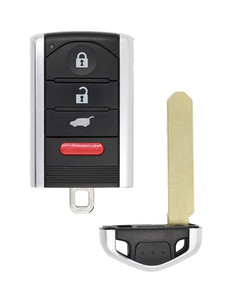 2010-2013 Acura ZDX OEM 4 Button Key Fob Driver 1 Front View
