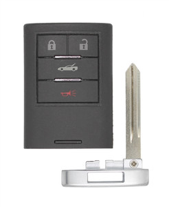 2008-2009 Cadillac XLR OEM 4 Button Key Fob Front View