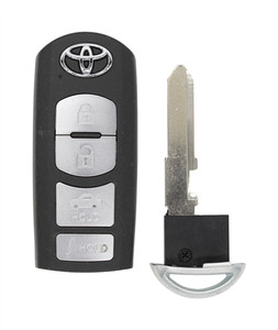 2016-2019 Toyota Yaris OEM 4 Button Key Fob Front View
