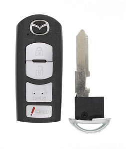 2010-2015 Mazda CX-9 OEM 4 Button Key Fob Front View