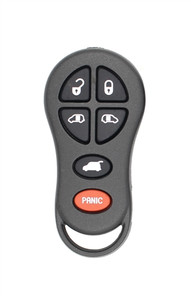 2001-2004 Dodge Grand Caravan OEM 6 Button Key Fob Front View