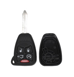 *Case & Key Only* 5 Button OHT692427AA Chrysler | Dodge | Jeep w/ Hatch Release