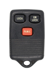 1997 Lincoln Navigator OEM 3 Button Key Fob Front View