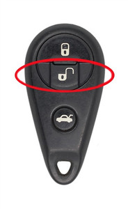 2013-2014 Subaru WRX STI OEM 4 Button Key Fob | NHVWB1U711 Japan Front View