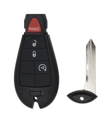 New Aftermarket Jeep Key Fob Replacement 4 Button w/ Remote Start IYZ-C01C