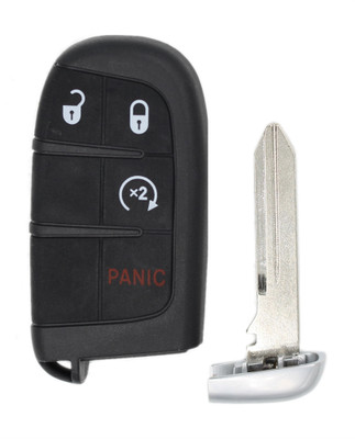 New Aftermarket Dodge Key Fob Replacement 4 Button w/ Remote Start M3N-40821302