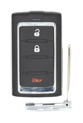 2021-2023 Jeep Grand Cherokee OEM 3 Button M3NWXF0B1 Key Fob Front View