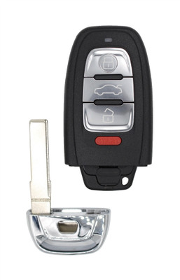 2015 Audi S5 OEM 4 Button IYZFBSB802 Key Fob Front View