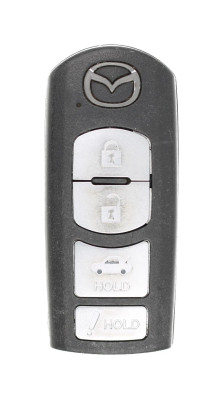 Unrefurbished OEM Mazda WAZSKE13D02 4 Button Key Fob - Grade C