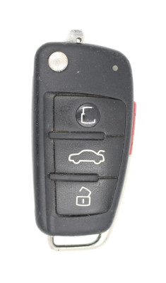 Unrefurbished OEM Audi 8E0 837 220 MYT 4073A 4 Button Key Fob - Grade C