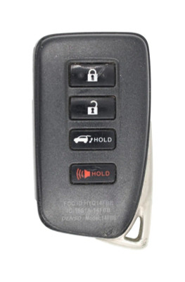 Unrefurbished OEM Lexus 231451-0010 HYQ14FBB 4 Button Key Fob - Grade C