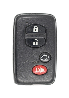 Unrefurbished OEM Toyota 271451-0140 HYQ14AAB 4 Button Key Fob w/ Hatch Release - Grade C