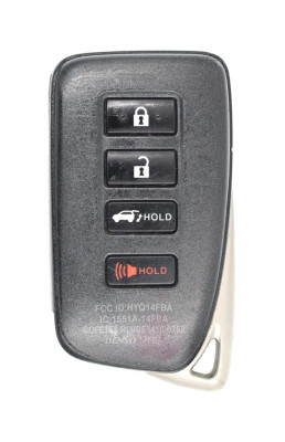 Unrefurbished OEM Lexus 281451-2110 AG HYQ14FBA 4 Button Key Fob w/ Hatch Release - Grade C
