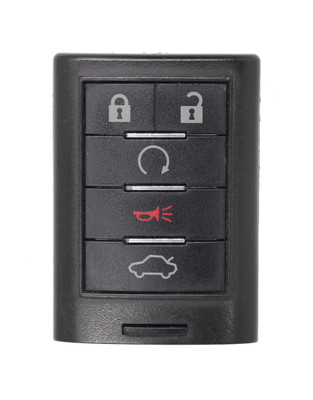 Unrefurbished OEM Cadillac M3N5WY7777A 5 Button Key Fob - Grade C