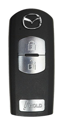 Unrefurbished OEM Mazda KDY3-67-5DY 3 Button Key Fob - Grade A