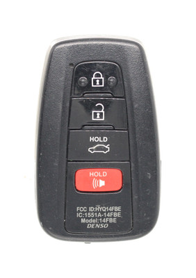 Unrefurbished OEM Toyota 231451-0410 G HYQ14FBE 4 Button Key Fob - Grade C