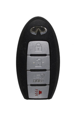 Unrefurbished OEM Infiniti S180144321 4 Button Key Fob - Grade C