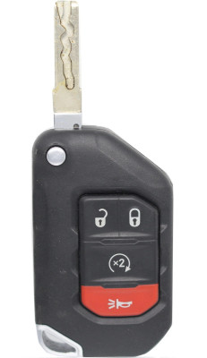 Unrefurbished OEM Jeep OHT1130261 4 Button Key Fob - Grade A
