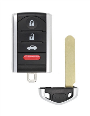 2009-2014 Acura TL OEM 4 Button Key Fob Driver 1 Front View