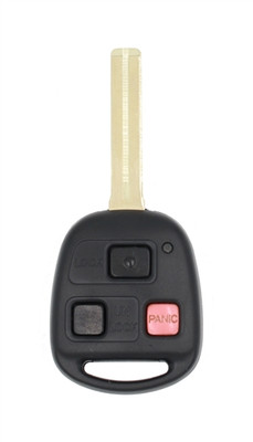 2003-2007 Lexus LX 470 OEM 3 Button Key Fob w/ 1.5" Blade HYQ1512V Front View