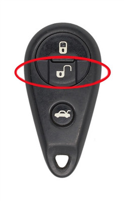 2005-2010 Subaru Outback OEM 4 Button Key Fob | Japan Front View