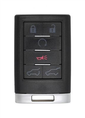 2008-2010 Cadillac CTS OEM 6 Button Key Fob Front View