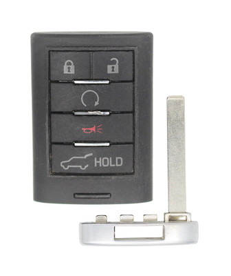 2010-2015 Cadillac SRX OEM 5 Button Key Fob Front View