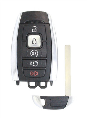 2017-2019 Lincoln MKC OEM 5 Button Key Fob Front View